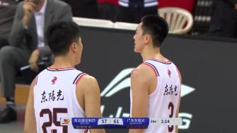 2024年10月18日 胡明轩狂轰40+9 杨瀚森26+11+4帽 广东险胜青岛