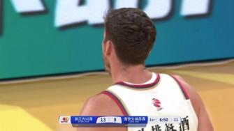 2024年10月19日 奈特30+14 布朗31+8 林葳8中2 广厦大胜同曦喜提4连胜