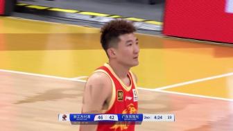 2024年11月29日 孙铭徽23+9 胡明轩18+7 阿姆斯7中1 广厦力克广东