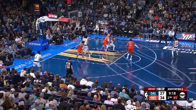 2024年12月11日 NBA杯-SGA39+8 东契奇遭遇严防15中5 雷霆淘汰独行侠进半决赛