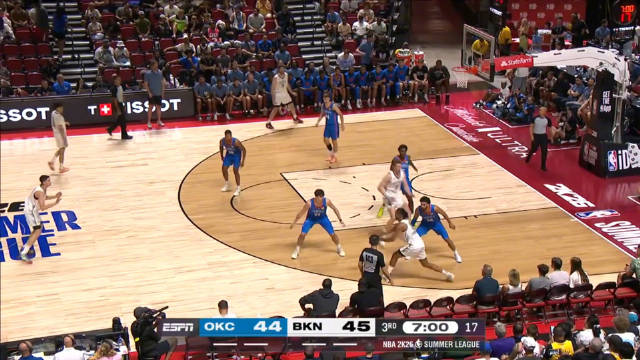 2025年07月11日 夏联-米切尔20+5 托皮奇18+6 蒂米22+9 雷霆力克篮网