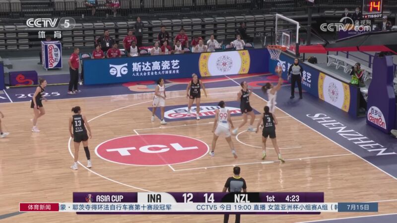 2025年07月15日 女篮亚洲杯小组赛 印度尼西亚女篮 45 - 75 新西兰 全场集锦