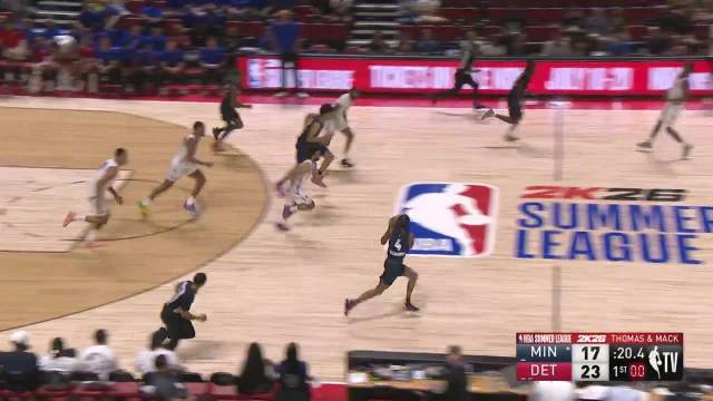 2025年07月16日 夏联-香农24+5 米勒20+8 霍兰22+6 森林狼击败活塞