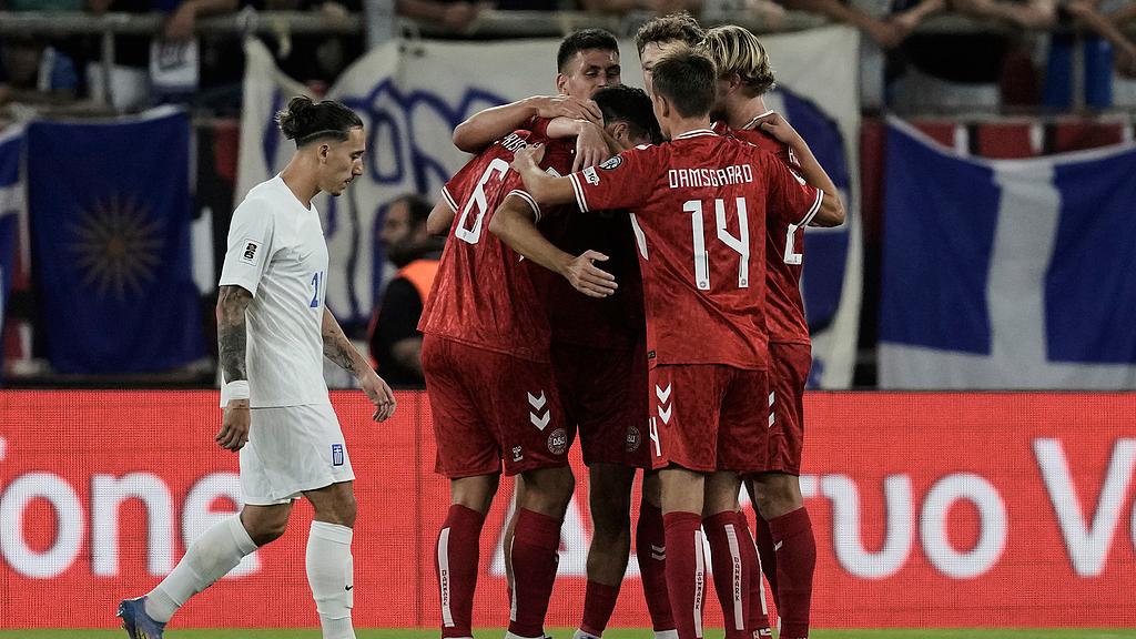 2025年09月09日 世预赛-达姆斯高破门霍伊伦替补建功 丹麦3-0客胜希腊