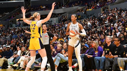 2025年09月12日 WNBA常规赛收官战 拉斯维加斯王牌 103 - 75 洛杉矶火花 全场集锦