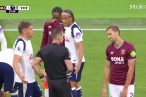 2025年09月14日 热刺3-0十人西汉姆联 贝里瓦尔传射绍切克染红 铁锤帮4轮狂丢11球