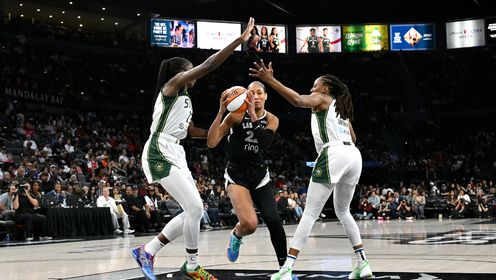 2025年09月19日 WNBA季后赛首轮G3 西雅图风暴73 - 74拉斯维加斯王牌 全场集锦