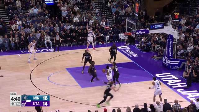 2025年11月11日 森林狼逆转爵士取3连胜 华子35分 兰德尔27+8+7 马尔卡宁21+8