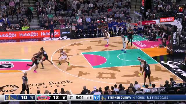 2025年11月13日 勇士逆转马刺！库里46+5+5 文班亚马+卡斯尔同场空砍三双！