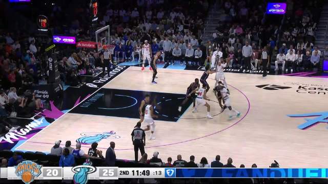 2025年11月18日 热火7人上双复仇尼克斯 韦尔16+14&关键大帽 唐斯连失绝平球