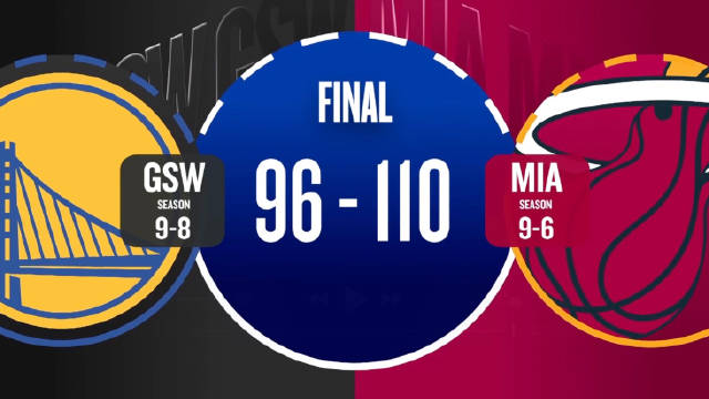 2025年11月20日 热火击退残阵勇士 鲍威尔25+6 阿德巴约复出20+7 波杰19中6