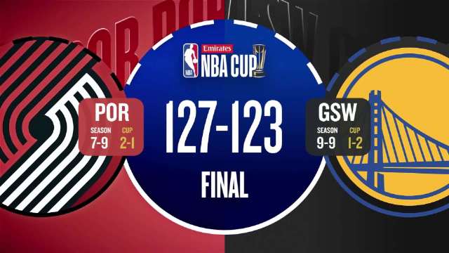 2025年11月22日 开拓者4人20+送勇士3连败！库里空砍38分 杨瀚森被DNP