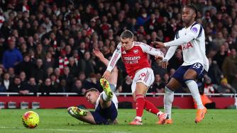 2025年11月24日 6分领跑！阿森纳4-1热刺 埃泽戴帽特罗萨德传射里沙利松神仙球